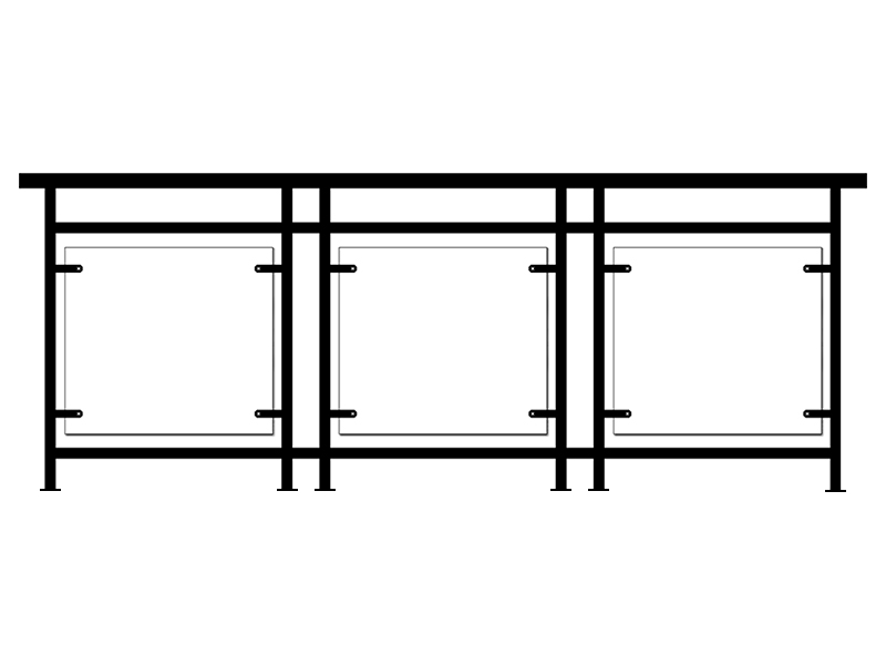 鋅鋼玻璃護欄1